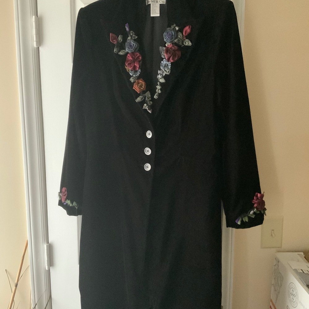 One-of-a-kind long black coat